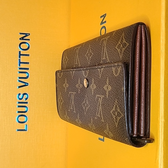 LOUIS VUITTON VINTGE 1990 MONOGRAM PORTEFEUILLE SARAH LONG WALLET STYLE M61734 - Picture 13 of 17